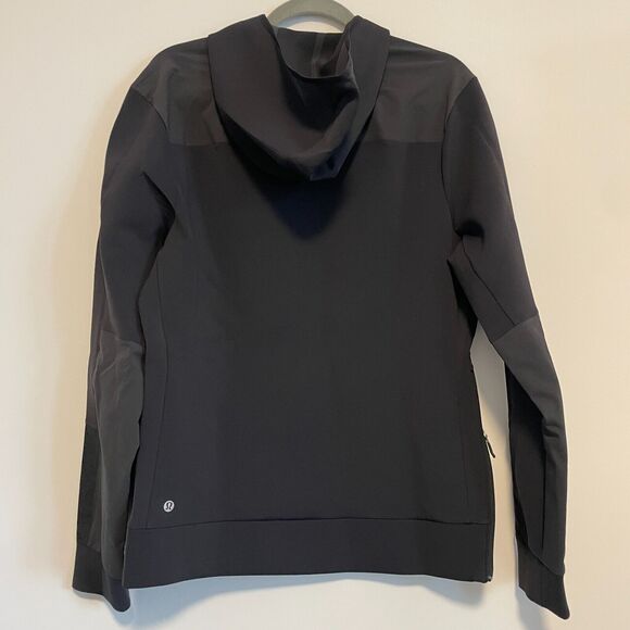 Lululemon Neoprene Black Running Hoodie Side Zip Men's Medium - Picture 2 of 10